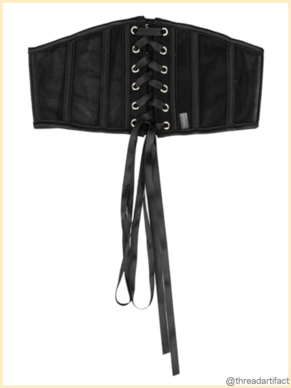 Wide Corset Belt Renaissance Lace-up Waspie Waist Belt for Dresses